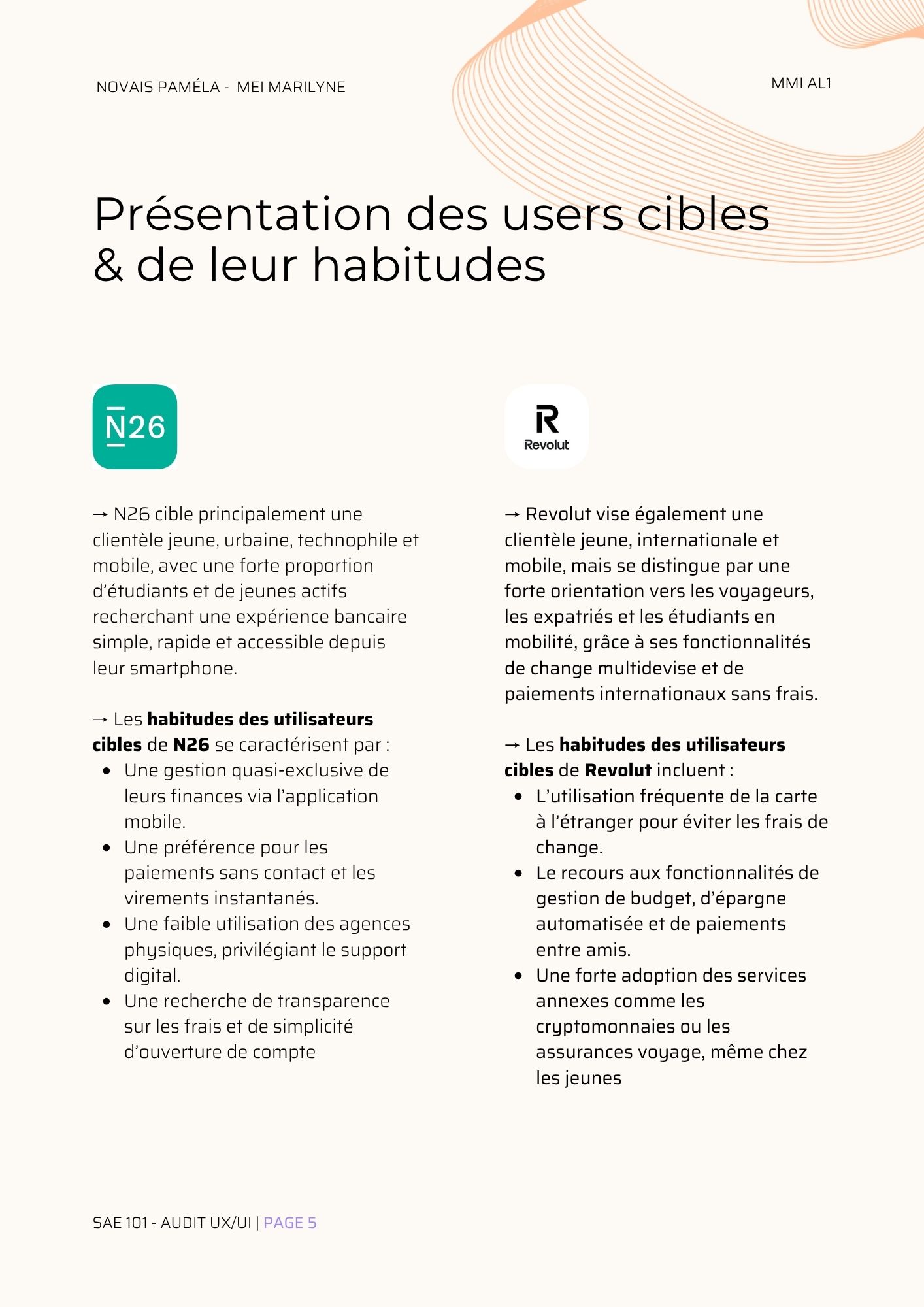 Audit UX/UI banques
