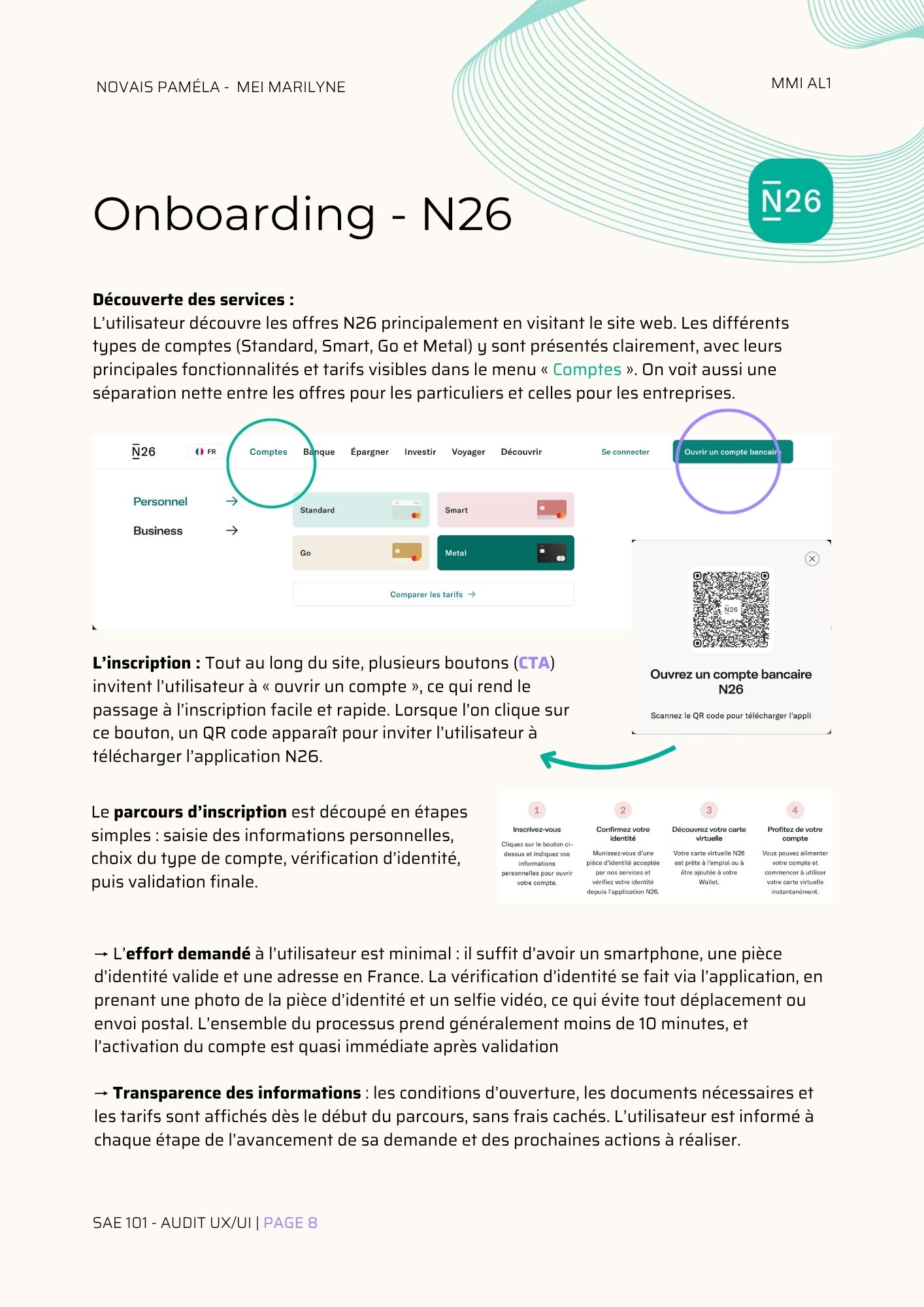 Audit UX/UI banques