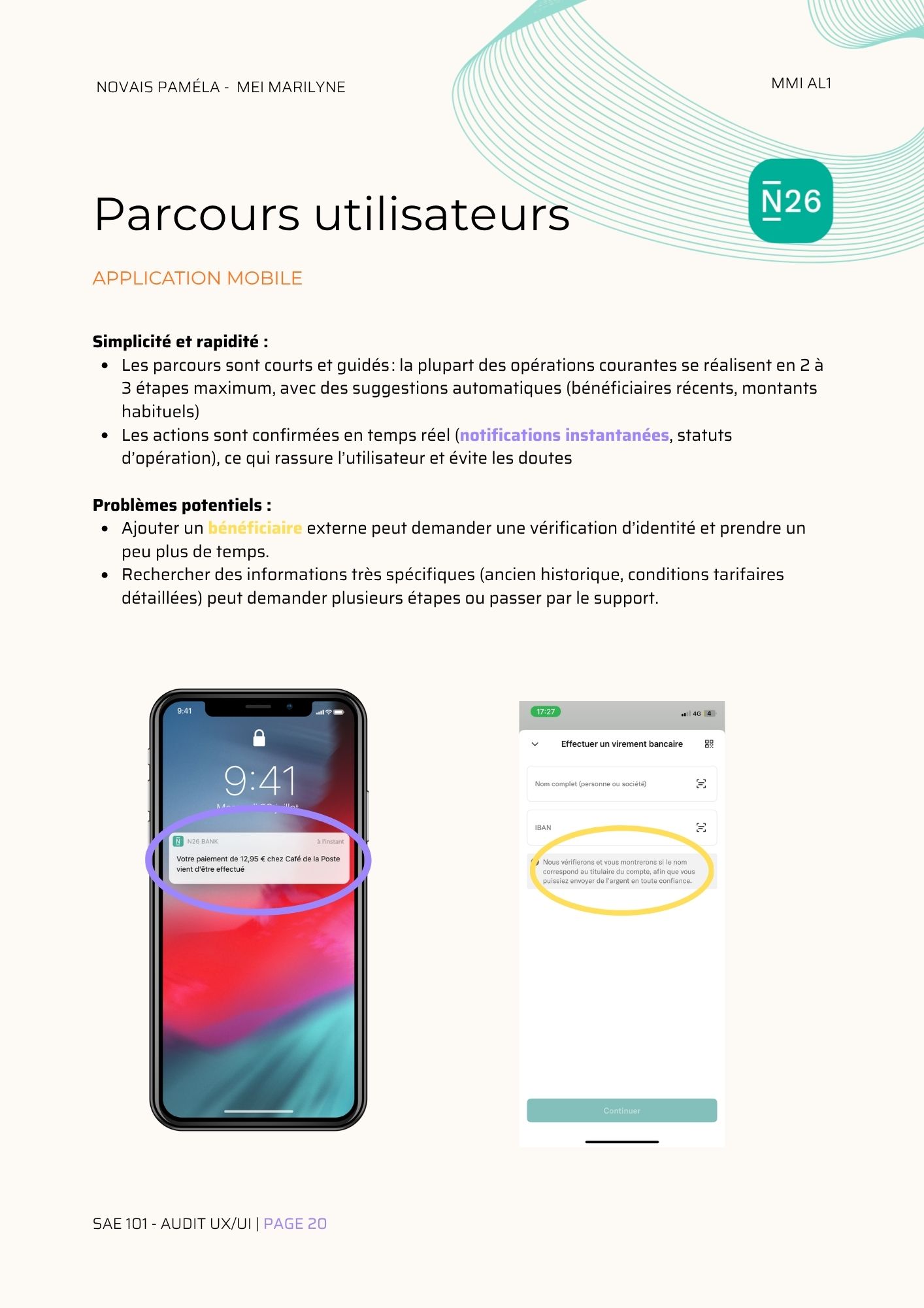 Audit UX/UI banques
