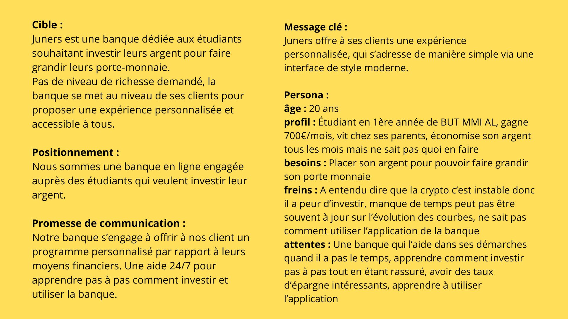 Concevoir une recommandation de communication numérique - Banque fictive