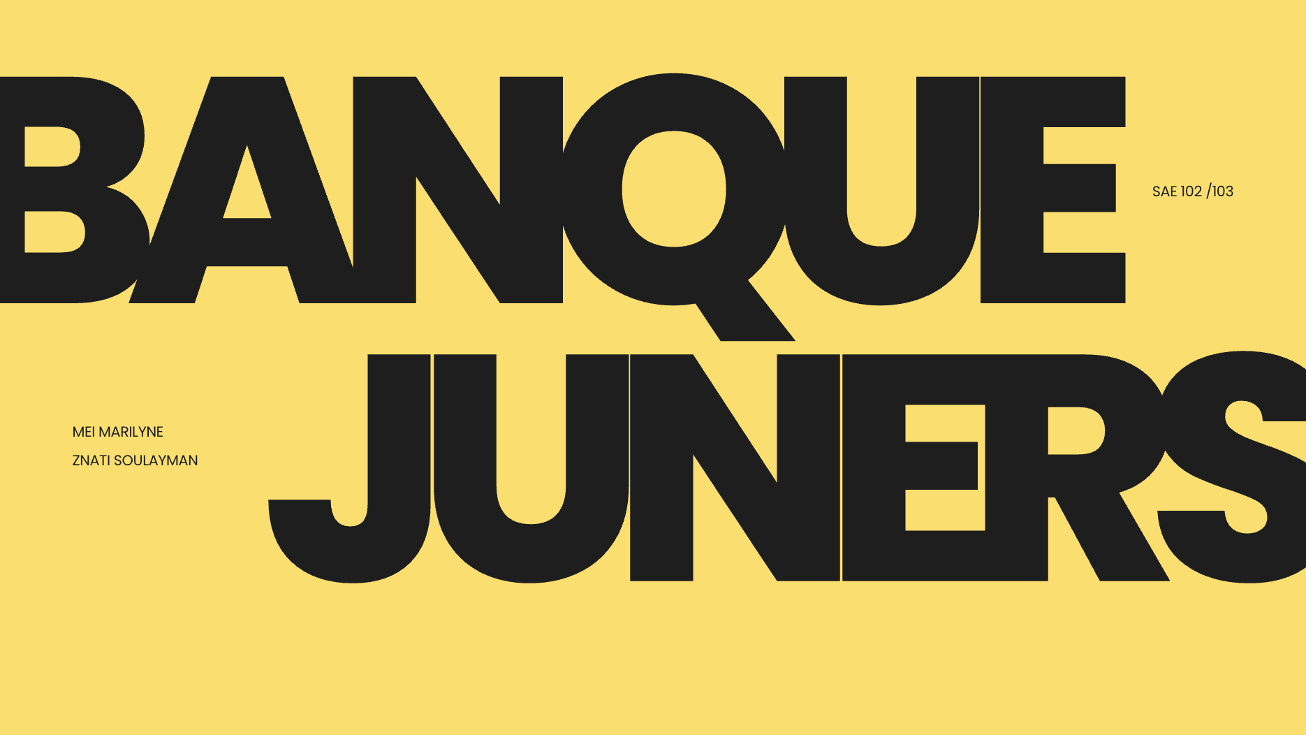 BANQUE FICTIVE JUNERS
