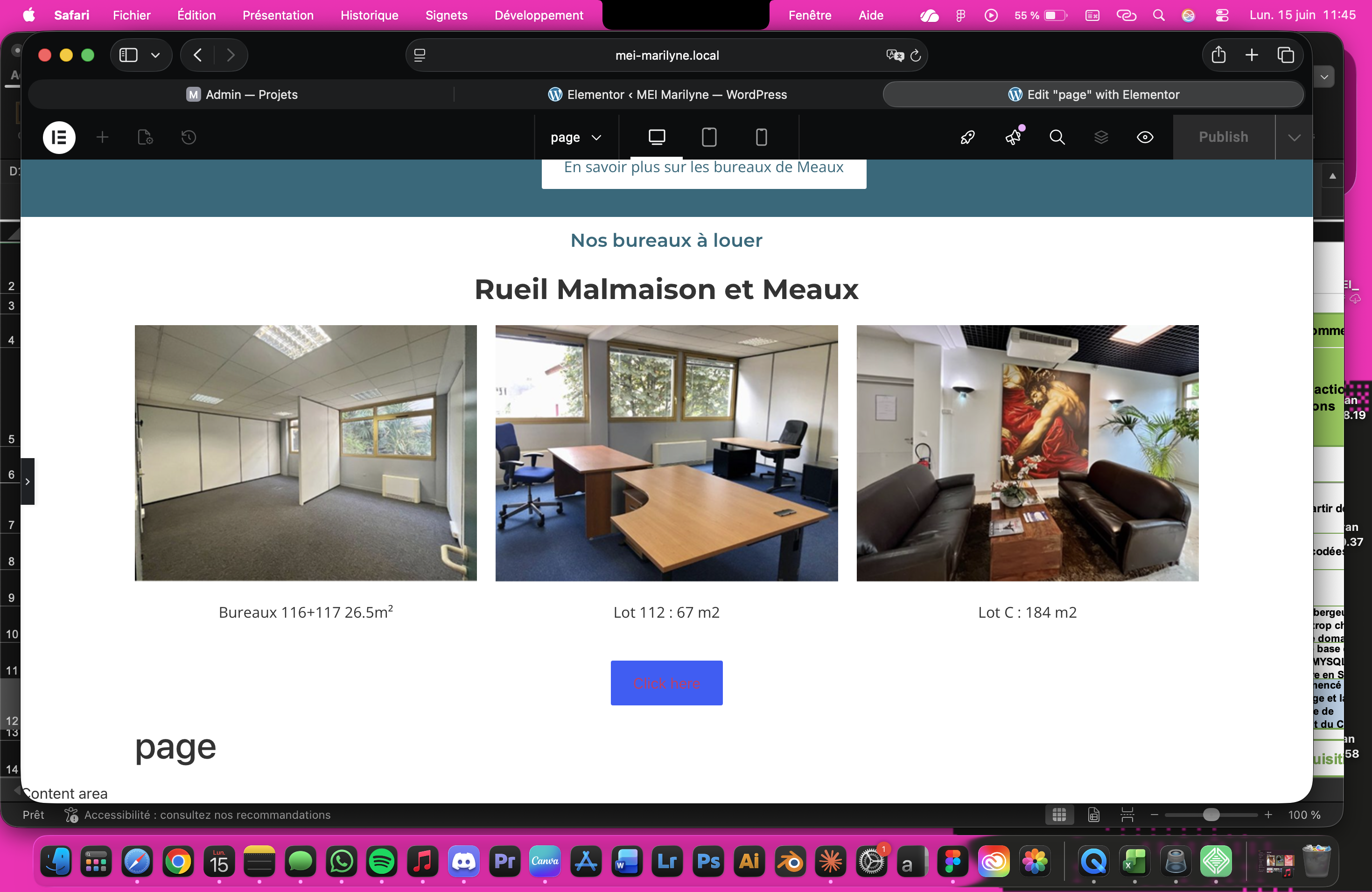 Reproduction d'un site immobilier