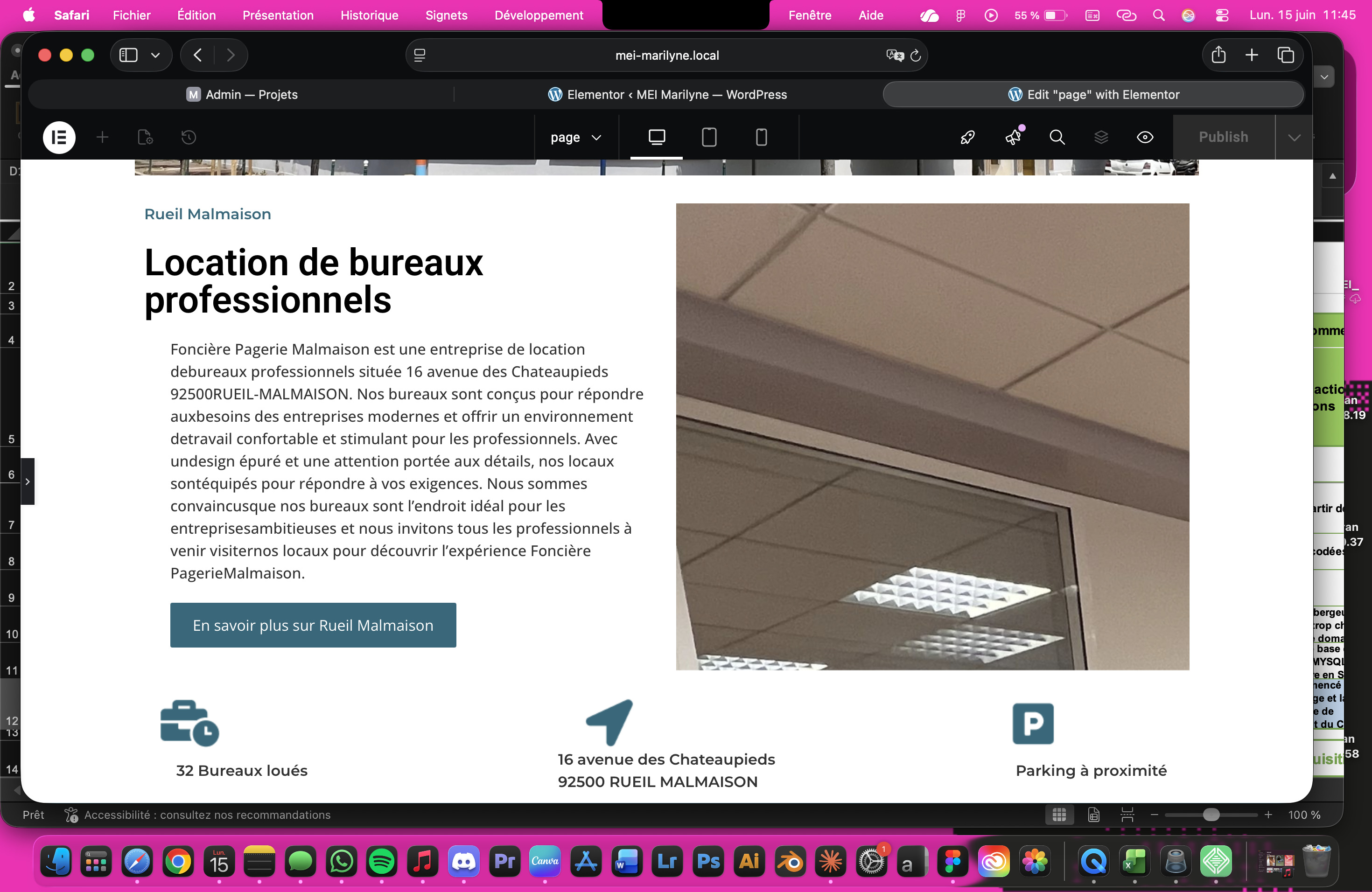 Reproduction d'un site immobilier